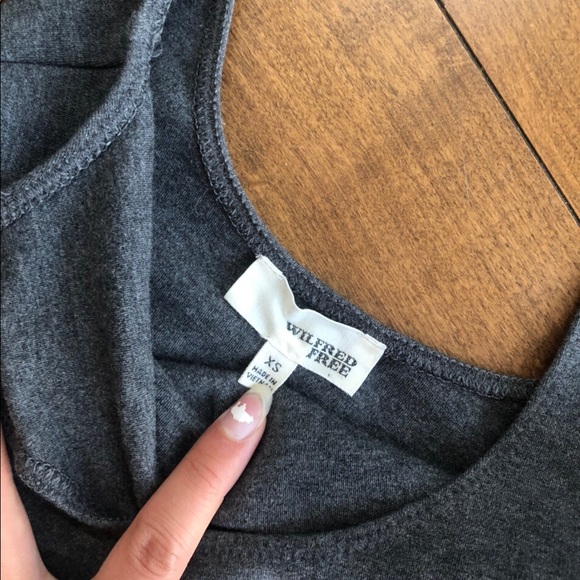 Aritzia Wilfred Free Grey Bodysuit (Size XS) - Picture 2 of 3